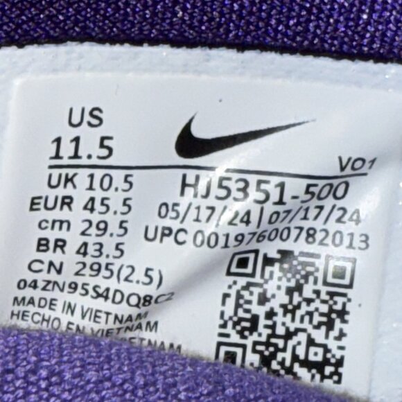 New Nike Book 1 Sunset Purple 11.5 Devin Booker HJ5351-500 Suns Phoenix Orange - Picture 9 of 10